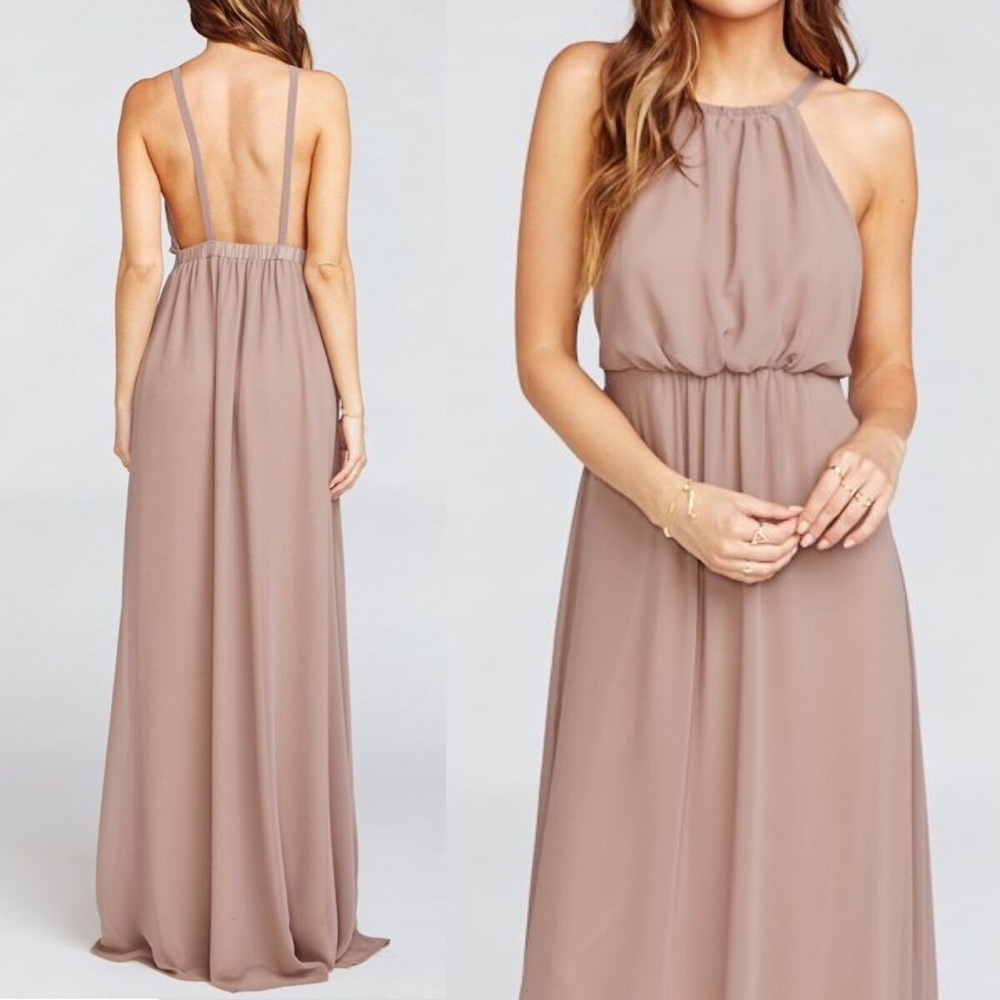 Show Me Your Mumu Amanda Maxi Dress in Dune